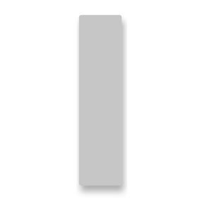 Rectangular Vertical 4:1 Label