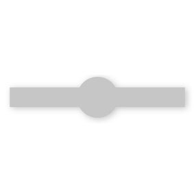 Bar and Ball Extended shaped Label