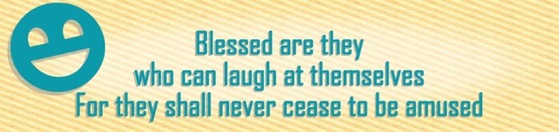 Blessed Are Those Who Can Laugh Bumper Sticker