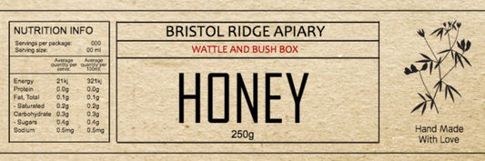 Bristol Ridge Honey Jar Labels