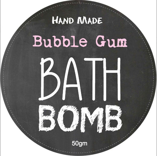 Bubble Gum Bath Bomb Label
