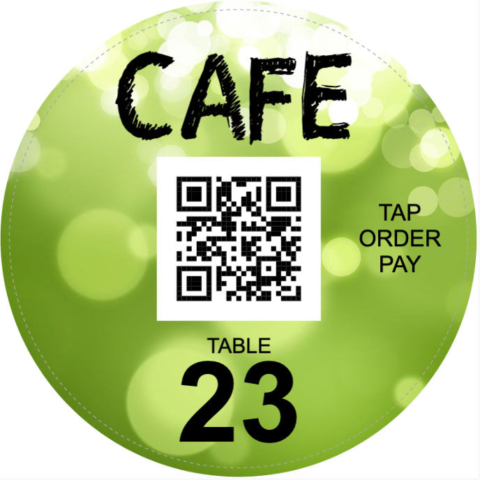 Cafe Table Order Stickers