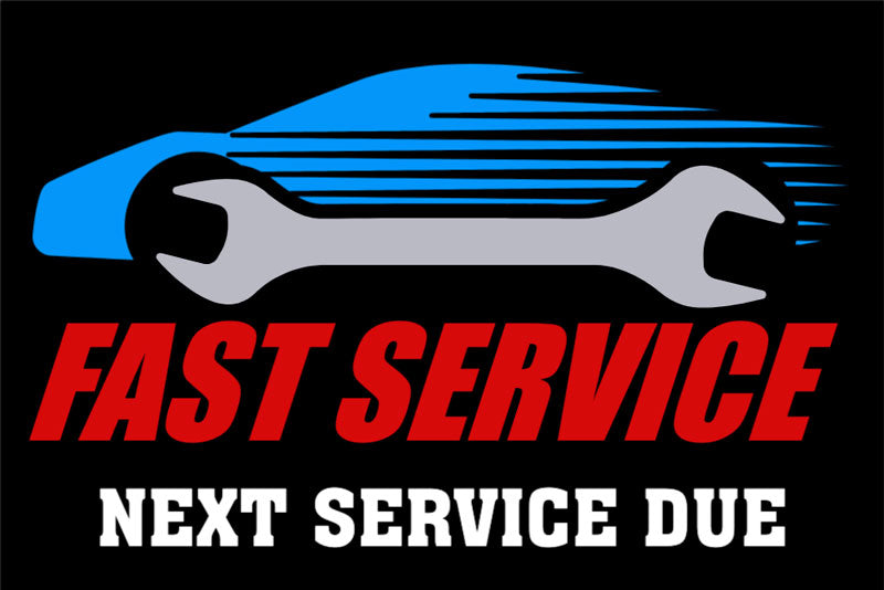 Car Windscreen Service Stickers