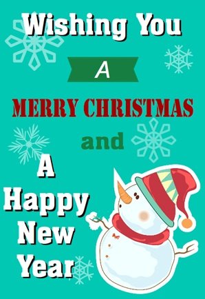 Christmas New Year Wine Label