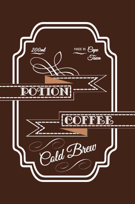Coffee Is a Potion Product Label