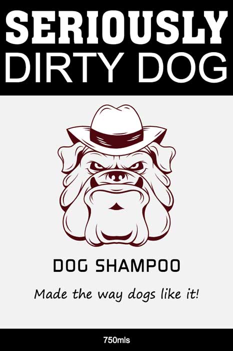 Dog Shampoo Label