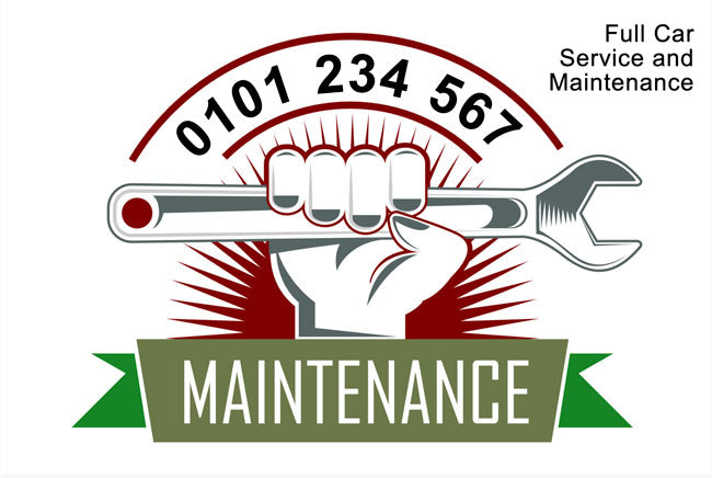 Double Sided Maintenance Stickers
