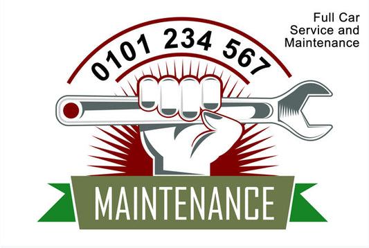 Double Sided Maintenance Stickers