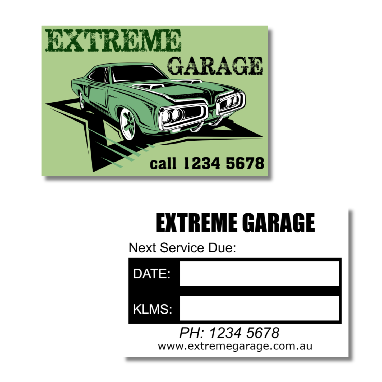 Car Service Stickers