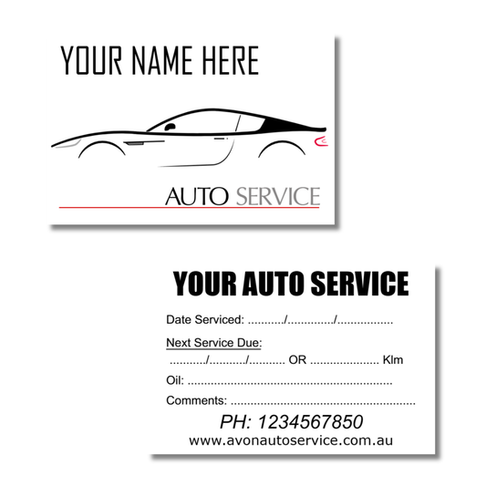 100 x Service Reminder Stickers