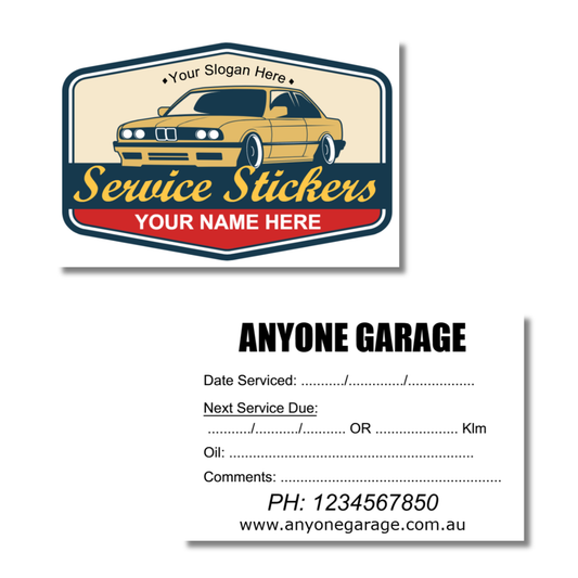 Horizontal Service Stickers