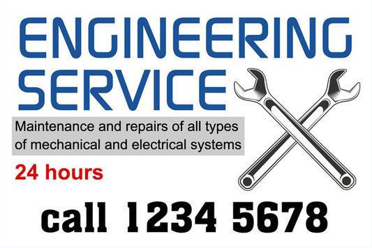 Engineering Service Reminder Stickers