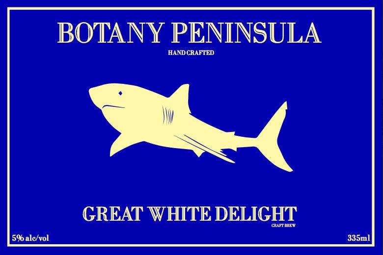 Great White Delight Brew Label