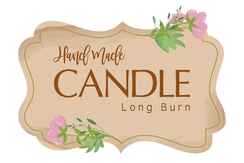 Hand Made Candle Label