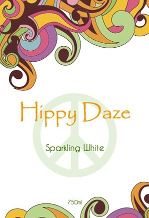 Hippy Daze Wine Label
