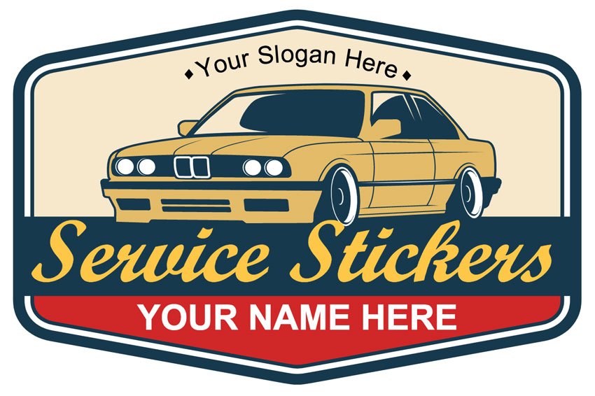 Horizontal Service Stickers