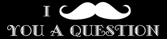 I Moustached You A Question Bumper Sticker