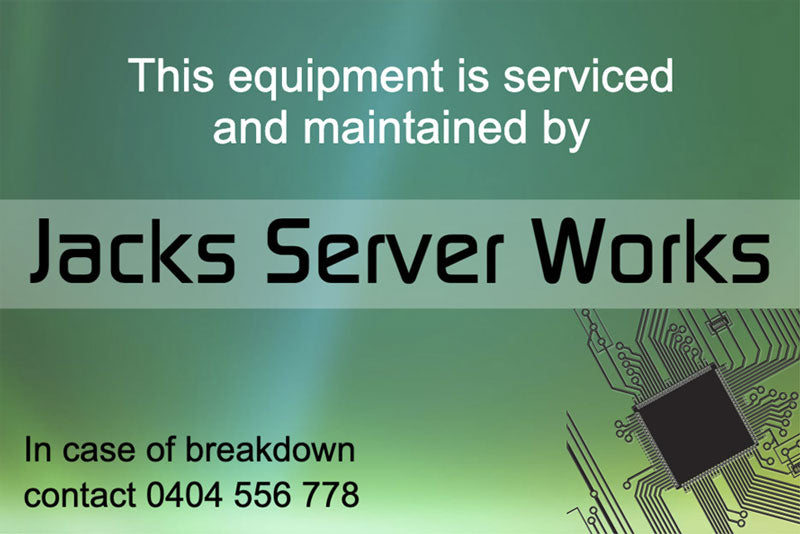 Jacks Server Works Service Stickers