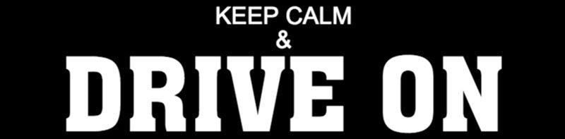 Keep Calm and Drive On Bumper Sticker