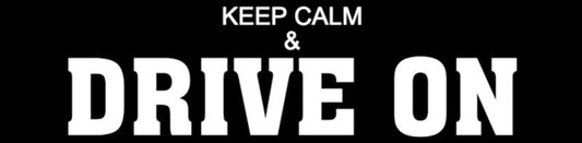 Keep Calm and Drive On Bumper Sticker
