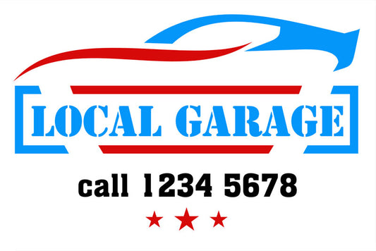 Local Garage Vehicle Service Stickers