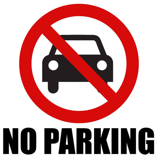 No Parking Square Sign