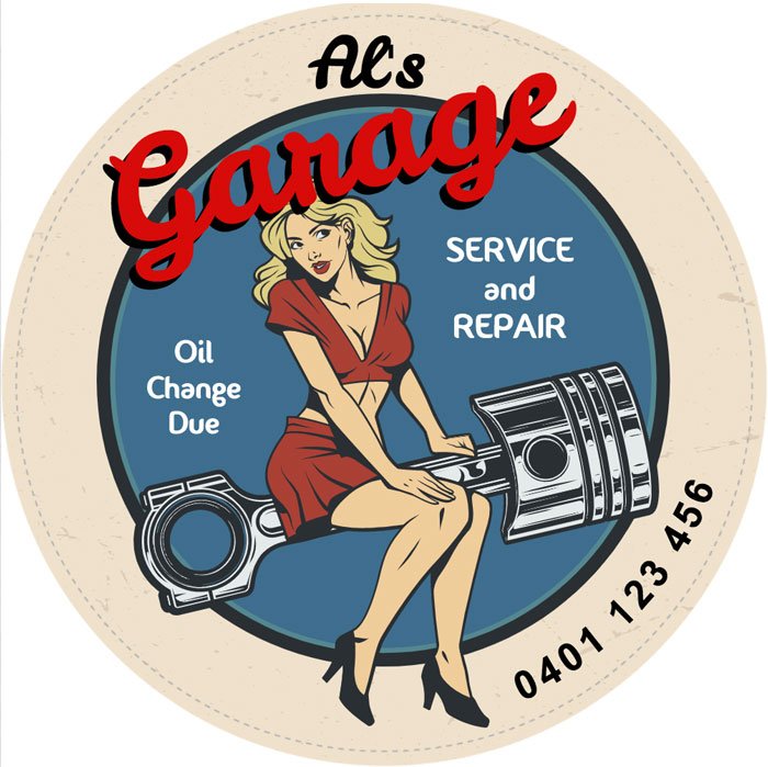 Oil Change Due Stickers