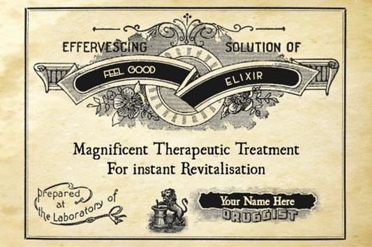Vintage Medicine or Liquor Bottle label