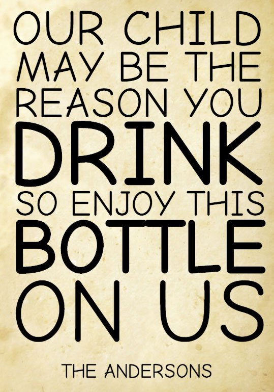 Teacher Thank You Our Child Wine Label