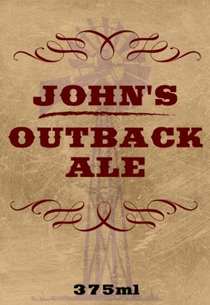 Outback Ale Beer Label