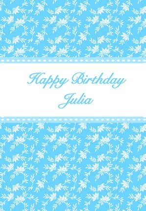 Elegant Birthday Wine Label
