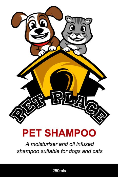 Pet Shampoo Label
