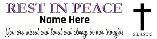 R.I.P Memorial Bumper Sticker