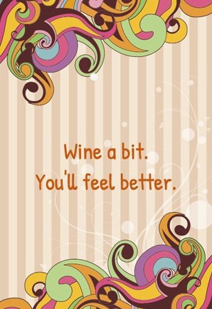 Funky Retro Wine Label