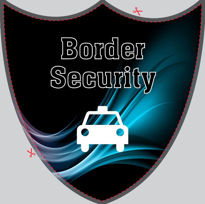 Shield Style Shaped Label