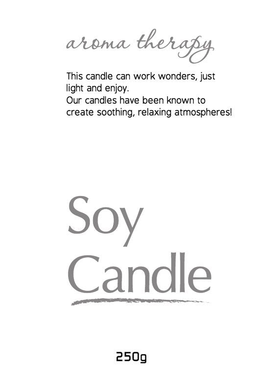 Soy Candle Label