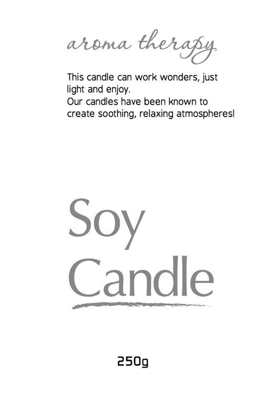 Soy Candle Label