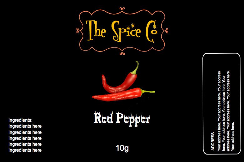 Spice Label