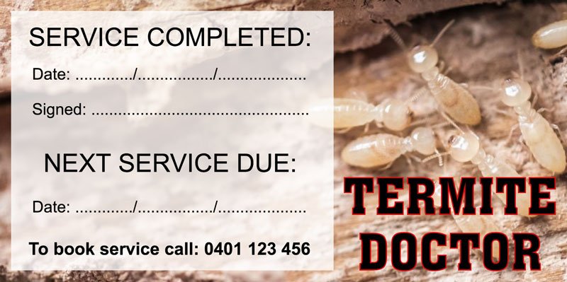 Termite Inspection Due sticker