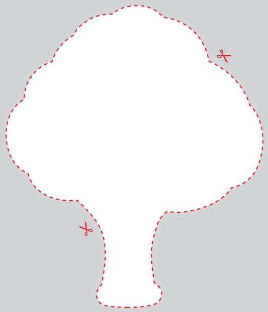 Blank Tree Shaped Label