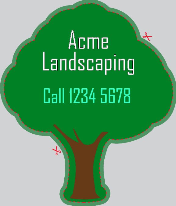 Tree Shaped Label