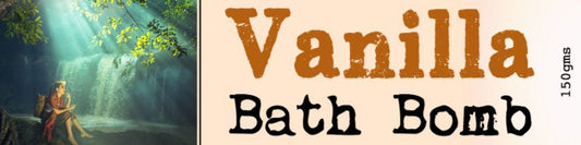 Vanilla Bath Bomb Wrap Around Label