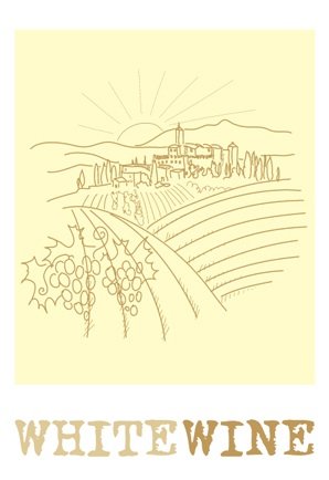 Simple White Wine Label