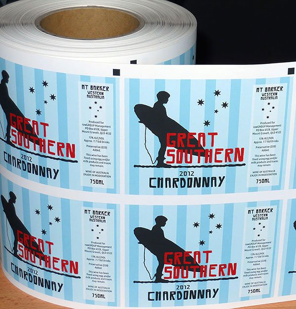 Wine Labels on Matt Paper