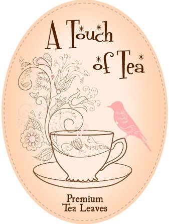 A Touch of Tea - Tea Leaves Label