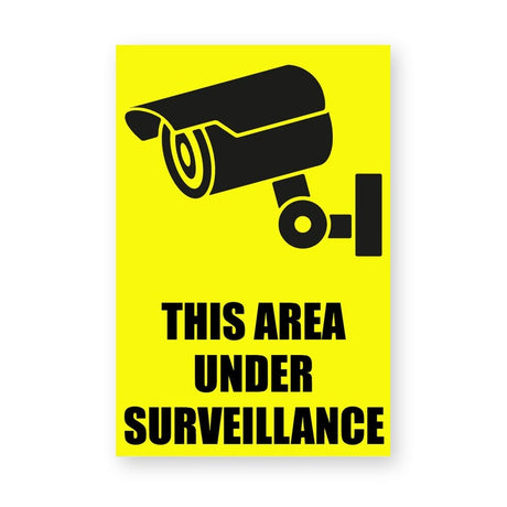 Area Under Surveillance Sign product image