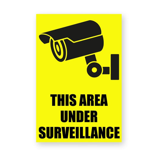 Area Under Surveillance Sign product image