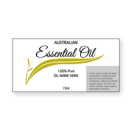Australian Essential Oil labels – product label
