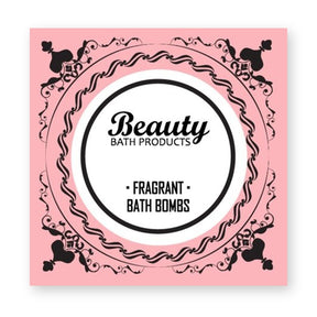 Beauty Bath Bombs Label – product label
