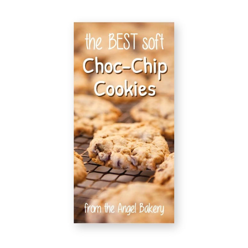 Best Soft Choc Chip Cookie Vertical Label – product label